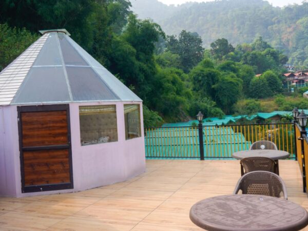 Camp 004 – Aura Premium Cottage with Riverside view in Shivpuri